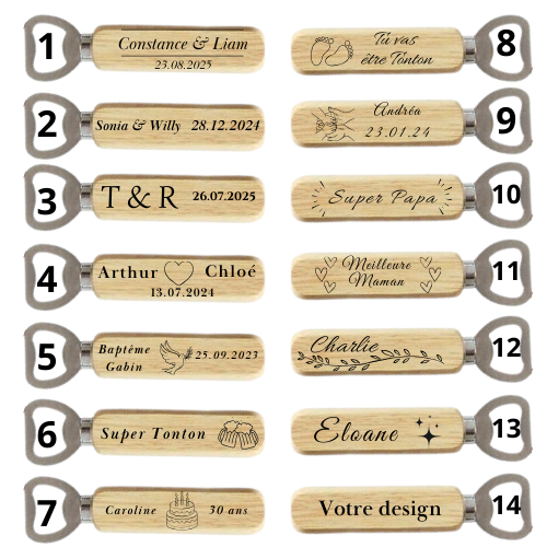 Décapsuleurs manche