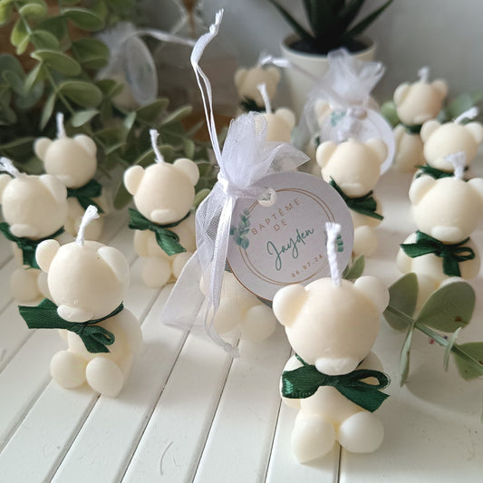 Scented teddy bear candle