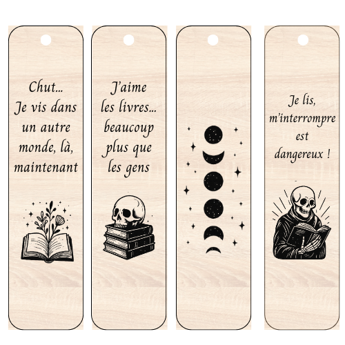 Marque-page gravé