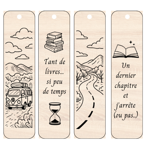 Marque-page gravé