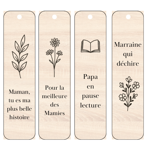 Marque-page gravé