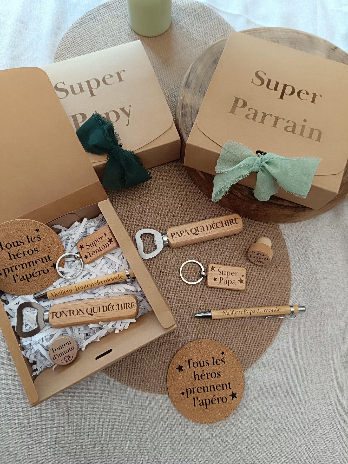 Coffret Homme : Tonton, Parrain, Papy, Papa