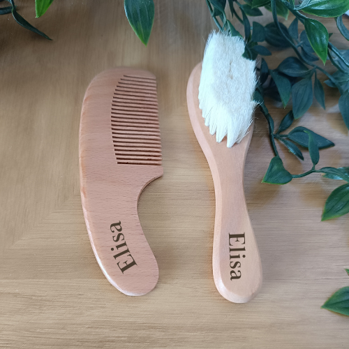 Lot peigne et brosse bébé