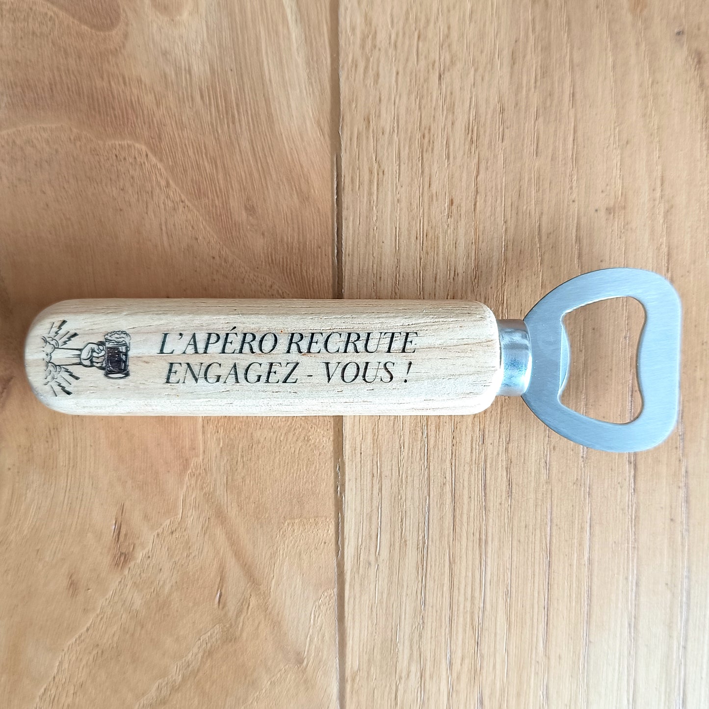 Décapsuleur "L'apéro recrute, engagez-vous !"